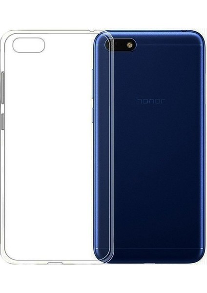 Jopus Huawei Y5 2018 Kılıf Arka Kapak Şeffaf + Cam Ekran Koruyucu