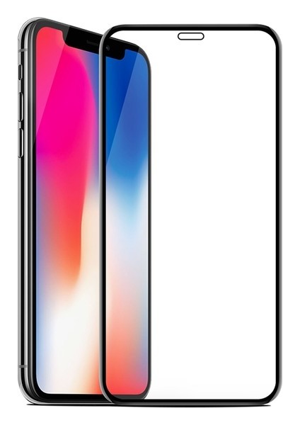 Jopus Apple iPhone X 5D Nano Tam Kaplayan Ekran Koruyucu + Şeffaf Silikon Kılıf