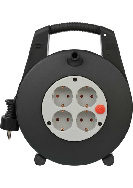 Vario-Line 15M. Makaralı 4 Soketli Şartelli Uzatma Priz