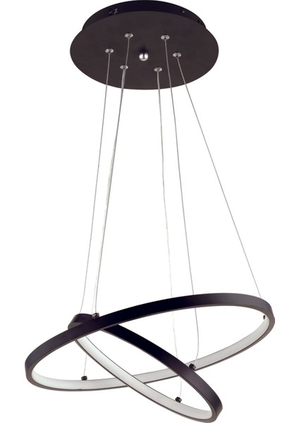 Aydınlatma İmra-9 Metal Yaş Boyalı Şeffaf Kablo Ledli Avize