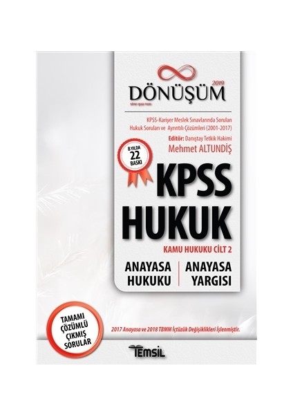 Dönüşüm- Anayasa Hukuku-Anayasa Yargısı - Mehmet Altundiş