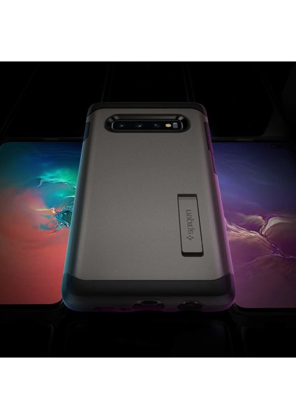 Samsung Galaxy S10 Plus Kılıf Tough Armor Gunmetal - 606CS25769