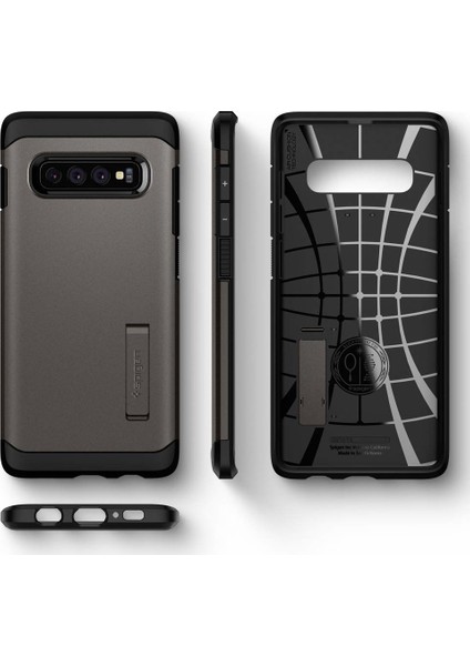 Samsung Galaxy S10 Plus Kılıf Tough Armor Gunmetal - 606CS25769