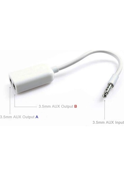3.5 mm Stereo 4 Pin Kulaklık Çoklayıcı Kablo Aux Çoklayıcı 15 cm indirimleri