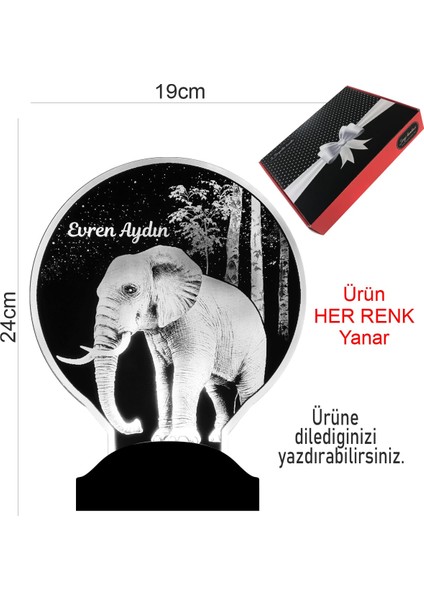 Fil Kişiye Özel Led Foto Lamba indirimleri
