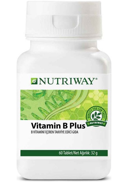 NUTRIWAY - Vitamin B Plus 60 Tablet Orijinal Karekodlu Ürün Gönderiyoruz