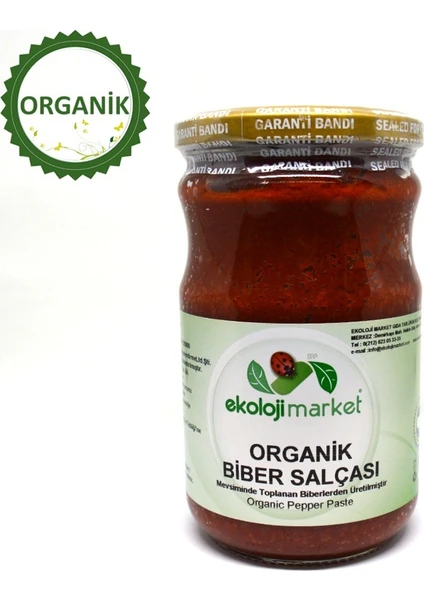 Ekoloji Market Organik Biber Salçası 660 gr