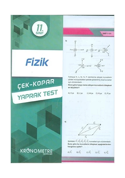 Kronometre Yayınları 11. Sınıf Fizik Yaprak Test