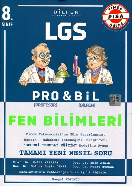 Bilfen Yayınları Pro & Bil 8. Sınıf LGS Fen Bilimleri Soru Bankası