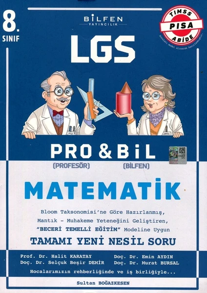 Bilfen Yayınları 8. Sınıf LGS Pro & Bil Matematik Soru Bankası