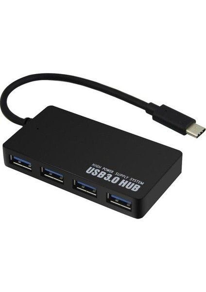 Ultra Thin Type C 3.1 To 4 Port Usb 3.0 Yüksek Hızlı Macbook Uyumlu Usb 3.0 Çoklayıcı Hızlı Şarj Smart Hub