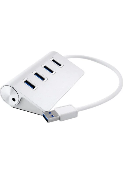 4 Port Usb 3.0 Premium Metal Çoklayıcı Macbook Bilgisayar Uyumlu Yüksek Hızlı 5 Gbps Usb 3.0 Hızlı Şarj Smart Hub