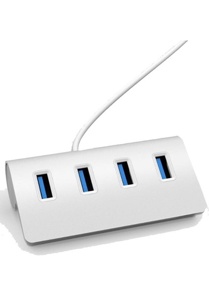 4 Port Usb 3.0 Premium Metal Çoklayıcı Macbook Bilgisayar Uyumlu Yüksek Hızlı 5 Gbps Usb 3.0 Hızlı Şarj Smart Hub