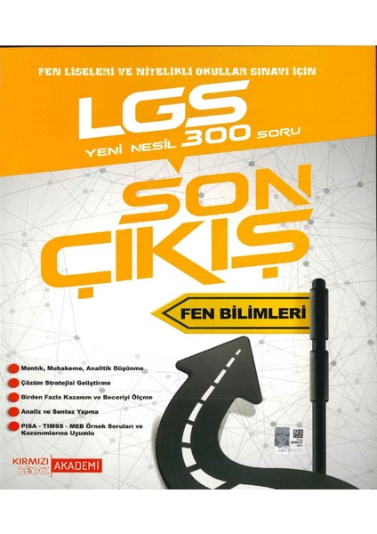 Kırmızı Beyaz Yayınlar LGS 8.Sınıf  Son Çıkış Fen Bilimleri Soru Bankası