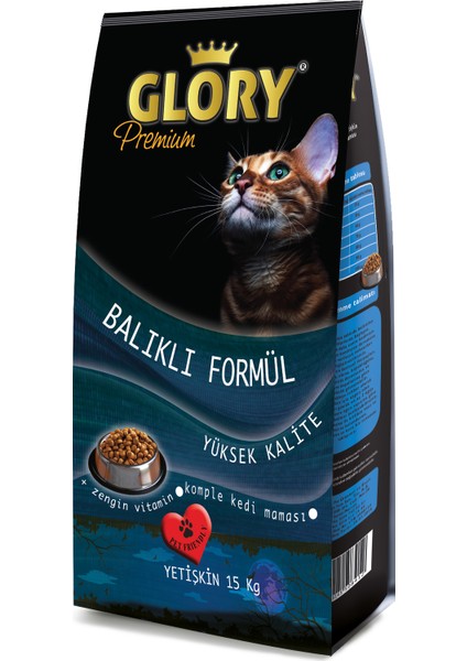 Premium Balıklı Yetişkin Kedi Maması 15 kg