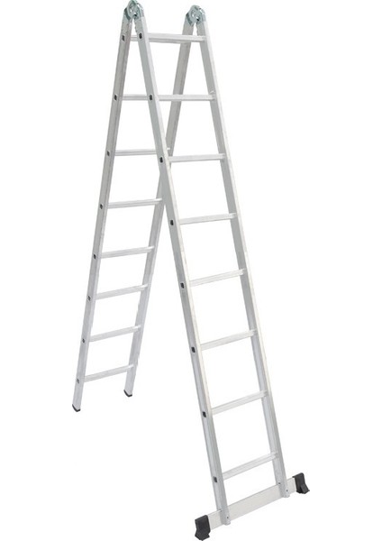 Alüminyum 8+8 Basamaklı Çok Amaçlı Merdiven