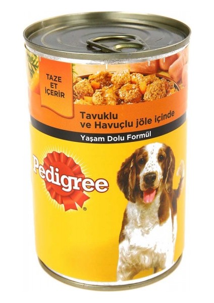 Tavuklu ve Havuçlu Konserve Köpek Maması 400 Gr x 24 Adet