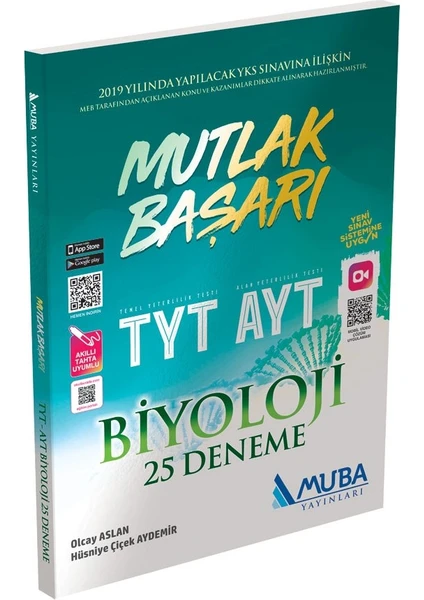 Muba Yayınları Mutlak Başarı TYT - AYT Biyoloji 25 Deneme