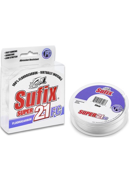 Super 21 Fc Fluorocarbon Şeffaf Misina