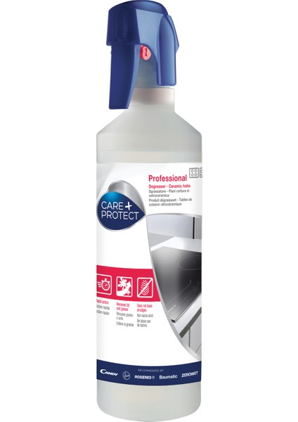 Care + Protect İndiksiyonlu ve Seramik - Cam Ocak Yağ Çözücü 500 ml