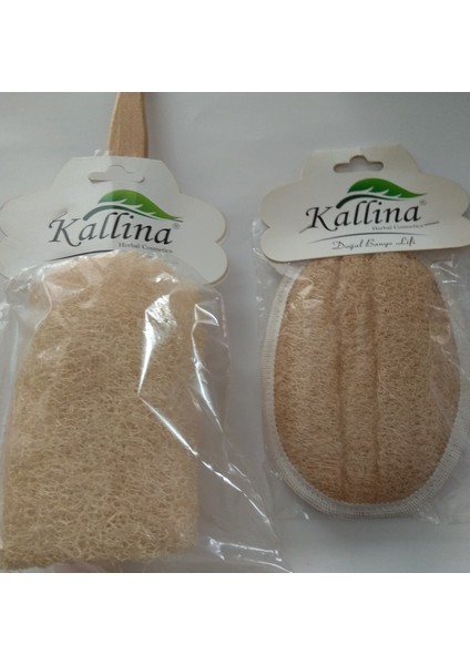 Kallina Kabak Lifi Sırt (Sopalı) +Yüz Kesesi (2'li)