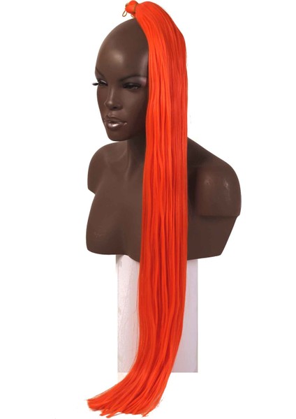 Aytuğ Peruk - Miss Hair -  K Fiber Braid - Orange - Afrika Örgüsü Saçı, Afrika Örgüsü Malzemesi,Rasta,Topuz Saçı