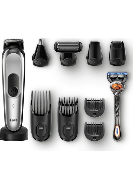 Braun Braun - MGK 7020 Erkek Bakım Kiti AutoSense Teknoloji Çelik Başlık Gümüş&Siyah Kablosuz Islak&Kuru 10in1 Şekillendirici + Gillette Hediye inceleme fotoğrafı