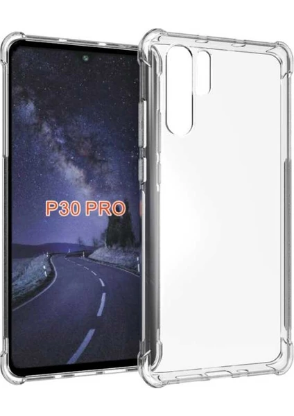 Case 4U Huawei P30 Pro Darbe Emici Silikon Kılıf Şeffaf