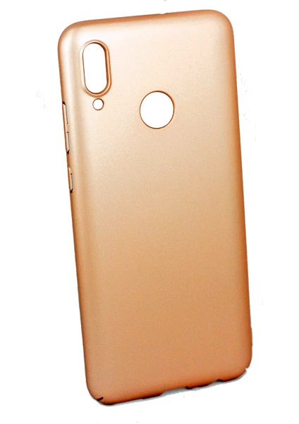 Case 4U Huawei P Smart 2019 Kılıf Tam Kenar Koruyucu Rubber Arka Kapak Altın