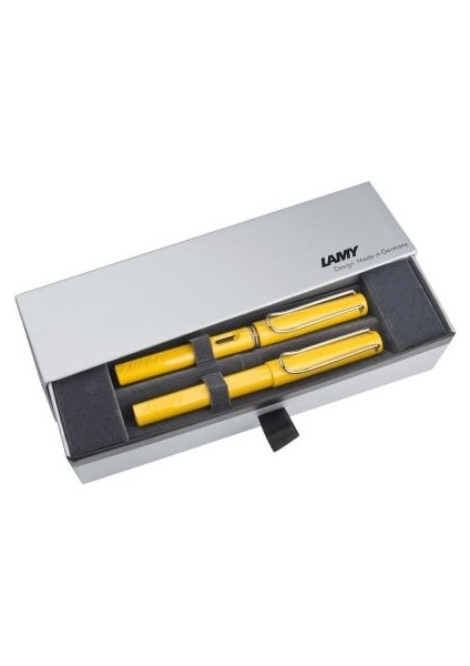 Safari Dolma Kalem + Roller Kalem 18M-318 Sarı