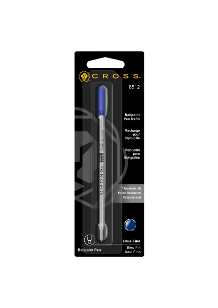 8512 Tükenmez Kalem Yedeği Mavi Fine