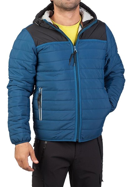 291148 Erkek Softshell Şişme Mont Petrol