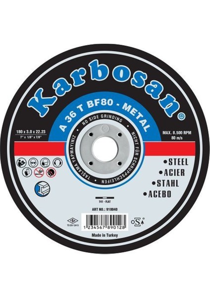 230X3.0 Kesme Taşı (Metal)