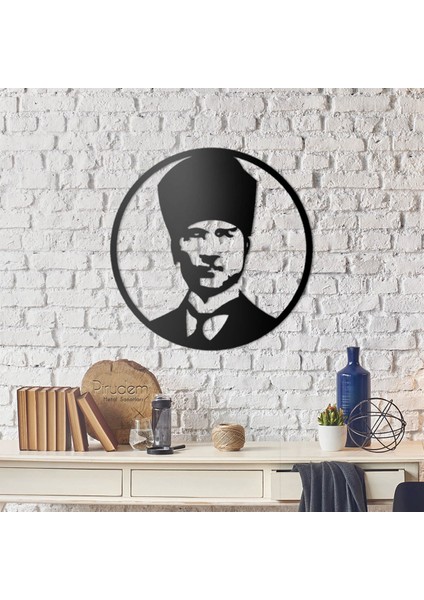 Atatürk Metal Duvar Süsü