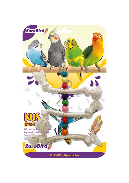 Euro Bird Kuş Oyuncağı Üçlü İp Merdiven KY50