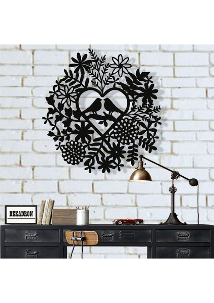 Aşık Kuşlar Metal Tablo