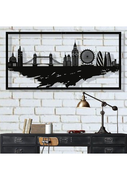 Londra Manzara Metal Tablo