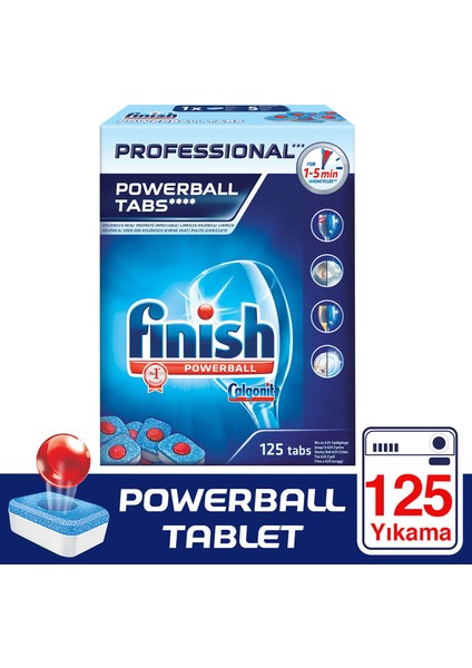 Professional 125 Tablet Bulaşık Makinesi Deterjanı
