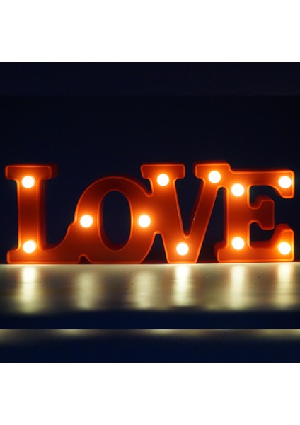 Love Yazılı Led Işıklı Dekor modelleri