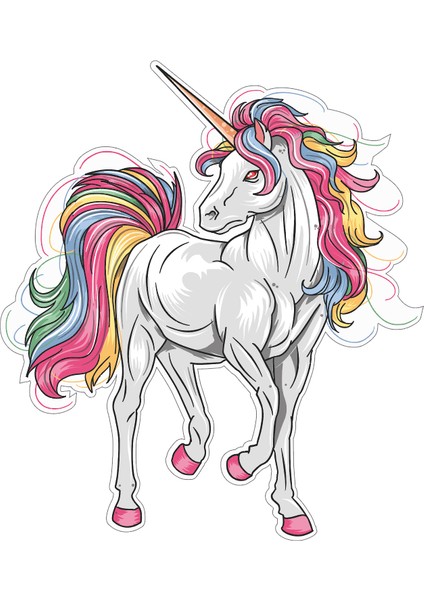 Unicorn Çocuk Odası Duvar Sticker