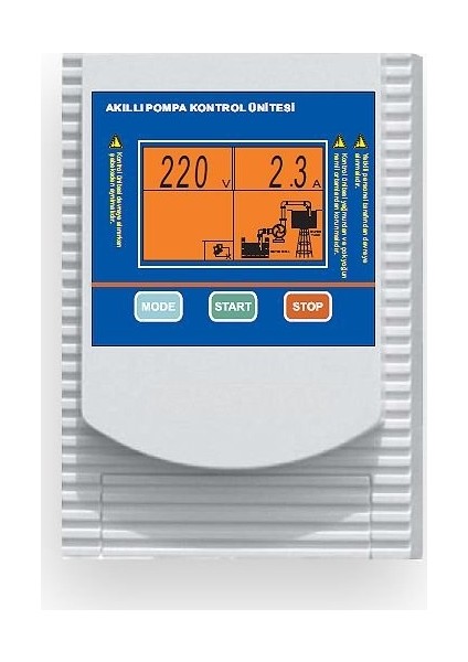 5,5 - 7,5 Kw Trifaze Dalgıç Pompa Koruma Ve Kontrol Panosu - Dijital Ekran,Türkçe Menü