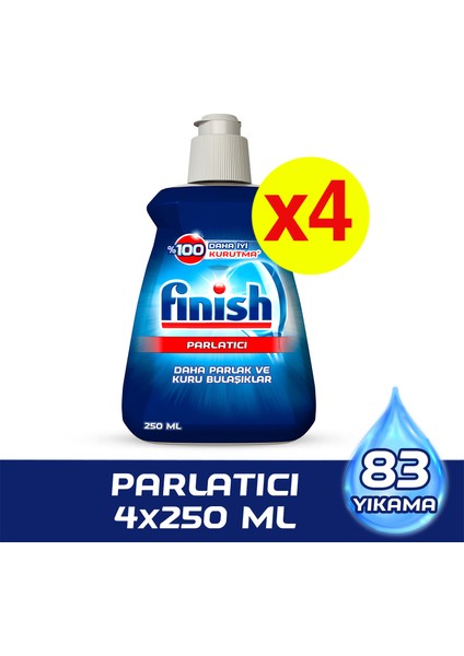 Bulaşık Makinesi Parlatıcı 4x250 ml