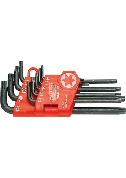 Cer-pa Torx Alyan Anahtar Takımı Uzun 9 Pcs.