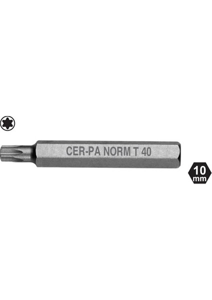 Cer-pa X-Plus H10 Torx Bits Ucu 75MM X T40