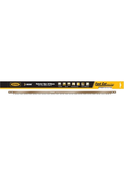 Kolastar Ağzı Düz Diş 76Cm