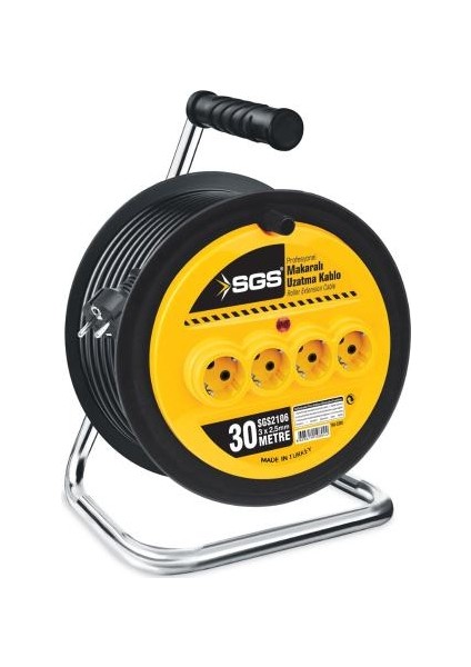 Makaralı Elektrik Uzatma Kablosu 3x2.5 30mt