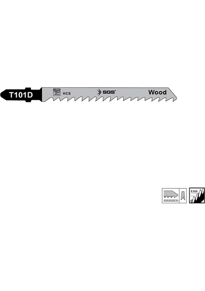 Ahşap Dekupaj Ağzı 100mm x 7,9mm 5 pcs. (Pro)