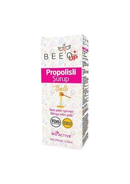 Up Propolisli Şurup Ballı 150ml