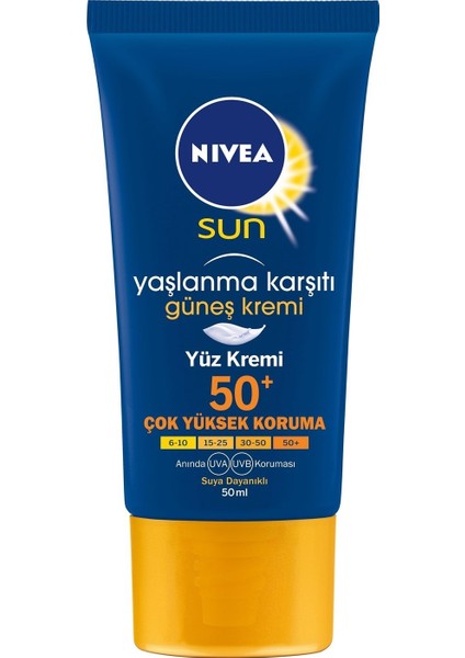 Nivea Sun Yüz İçin Güneş Kremi Gkf 50 50Ml