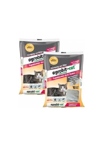 Cat Kokusuz Bentonit Kedi Kumu 2  x 10 lt